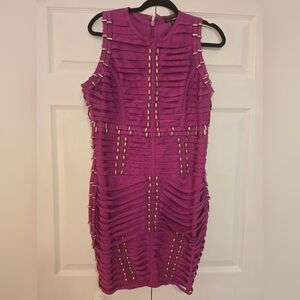 NWT Fashion Nova Magenta Sleeveless Bandage Dress